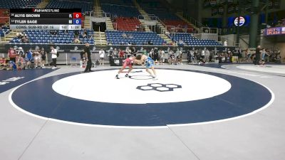 120 lbs Cons. Sub-rd Of 16 - Alyis Brown, Florida vs Tyler Sage, Michigan