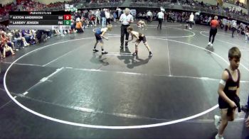70 lbs Champ. Round 1 - Axton Anderson, Oakland-Craig vs Landry Jensen, Palmyra Wrestling Club