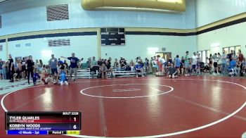 100 lbs Cons. Round 2 - Tyler Quarles, Elite Athletic Club vs Korbyn Woods, Contenders Wrestling Academy