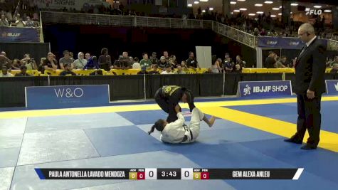 Gem Alexa Anleu vs Paula Antonella Lavado Mendoza 2026 Pan Kids Jiu-Jitsu IBJJF Championship