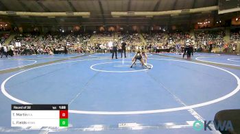 84 lbs Round Of 32 - Tripp Martin, R.a.w. vs Landon Fields, Wyandotte Youth Wrestling