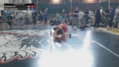 122 lbs Consi Of 4 - Madalyn Hill, Journeymen vs Grey Henecker, Rednose