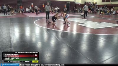 PW-14 lbs Quarterfinal - Atkins Meyers, Denver Wrestling Club vs James Hartson, USA MAT CLUB