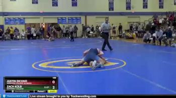 149 lbs Cons. Round 1 - Zach Kolb, Elmhurst College vs Justin Dicono, Wheaton College (Illinois)