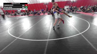 USA Junior Boys - 190 lbs Cons. Round 2 - Dylan Hood, Wisconsin vs Cam'ron Ruff, Wisconsin