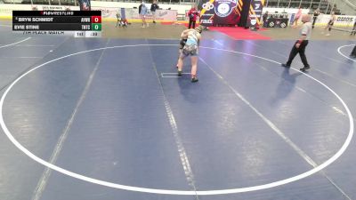 16U Girls - 170 lbs 7th Place Match - Evie Stine, Team Nazar Training Center vs Bryn Schmidt, Aviators Wrestling