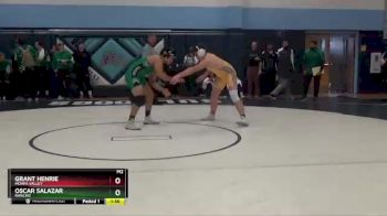 220 lbs Semifinal - Grant Henrie, Moapa Valley vs Oscar Salazar, Rancho