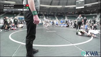 60 lbs Quarterfinal - Myles Gibson, Shelton Wrestling Academy vs Maxwell Roy, Standfast