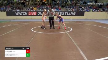 100 lbs Prelims - Carson Ugrich, Bixby Youth WC vs Colton Carpenter, Coweta Youth Wrestling