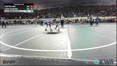 125 lbs Consi Of 8 #1 - Swayze Lang, Choctaw Ironman Youth Wrestling vs Lanay Salefske, Choctaw Ironman Youth Wrestling