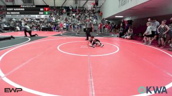 46 lbs Quarterfinal - Huxson Schell, Keystone Kids Wrestling Club vs ZaKyan McKeefer, Checotah Matcats