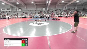 60 lbs Rr Rnd 1 - Kayleigh Vest, Illinois Cornstars vs Wyatt Yeager, 84 Athletes