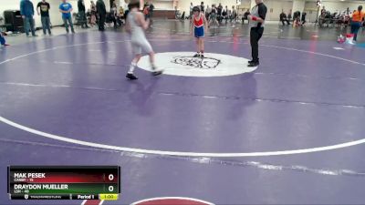 93 lbs Placement (4 Team) - Draydon Mueller, LSH vs Mak Pesek, Canby