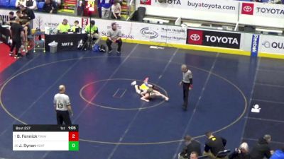 96 lbs Round Of 32 - Beau Fennick, Franklin Regional vs Joey Synan, North Allegheny