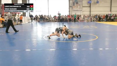 88 lbs Round 3 - 12:00pm Friday - Lance Bachmann Jr., PA USA vs Uriah Barabin, Rough House W.C., CA