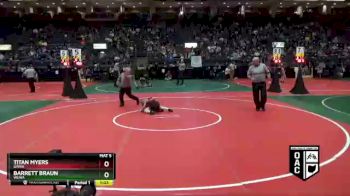 61 lbs 1st Place Match - Barrett Braun, WEWA vs Titan Myers, GWRA