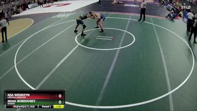 Quarterfinal - Asa Wegrzyn, Lincoln Christian vs Noah Bordovsky, Wahoo