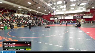 128 lbs Champ. Round 3 - James Gensaw, Del Norte High School vs Chase Claassen, Windsor High School