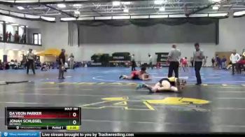 285 lbs Cons. Semi - Da`veon Parker, Heidelberg vs Jonah Schlegel, Defiance