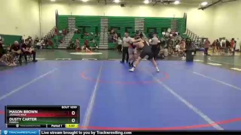 182 lbs Round 1 - Dusty Carter, Powell vs Mason Brown, Jackson Hole