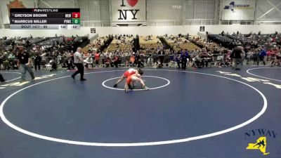 90 lbs Quarterfinal - Greyson Brown, Mongoose Elite Wrestling vs Marrcus Miller, Penn Yan Wrestling Club