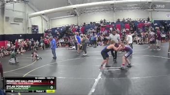 105/115 Round 2 - Dylan Pomranky, KC Elite Training Center vs Penelope Hall-Philbrick, White Knoll Youth Wrestling