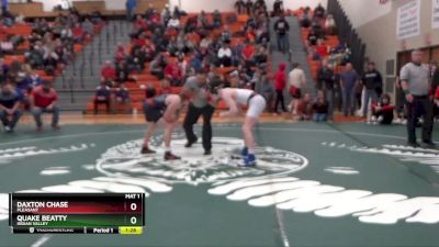 144 lbs Semifinal - Quake Beatty, Indian Valley vs Daxton Chase, Pleasant