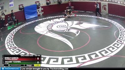 113-116 lbs Semifinal - Yatziry Tzompa, Clark vs Emely Garcia, Cimarron Memorial