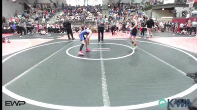 85 lbs Quarterfinal - Crew Card, Tulsa Blue T Panthers vs Shaune McConnell, Eufaula Ironheads Wrestling Club