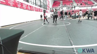 85 lbs Consolation - Anthony Stewart II, Del City Little League Wrestling vs Ames Dore, Standfast