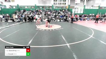 132 lbs Semifinal - Jazz Spaulding, Honeoye Falls-lima vs Jason Kwaak, Brentwood