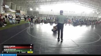 87 lbs Quarters & Wb (16 Team) - Korvin Bayles, Sanderson Wrestling Academy vs Simon Carter, Bear Cave