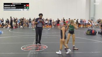 128 lbs Round 2 (10 Team) - Abbigail Meyer, MF Angels vs KiMorah Cathey, Oklahoma Mafia