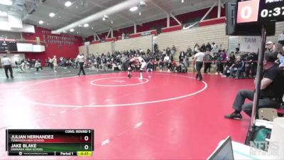 192 lbs Cons. Round 5 - Julian Hernandez, Tennyson High School vs Jake Blake, Granada High School