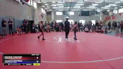 78 lbs Cons. Semi - Macrae Conover, Warrior Wrestling Club vs Maddox Edstrom, Upper Valley Aces