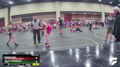 138 lbs Cons. Round 2 - Micah Thompson, CKWA vs Mason Deal, Mountain Wrestling Academy