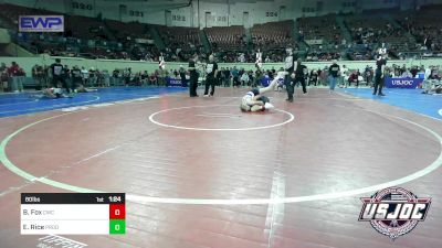 80 lbs Quarterfinal - Baze Fox, Cowboy Wrestling Club vs Emy Rice, Prodigy Elite Wrestling