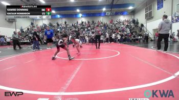 55 lbs Consolation - Kamrei Downing, Berryhill Wrestling Club vs Kai'Aar Roberson, Grove Takedown Club