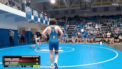 106 lbs Semis & 1st Wb (8 Team) - Daniel Lindsey, Vancleave High School vs Jake Stewart, Tupelo High School