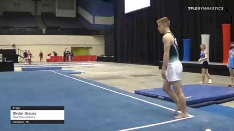 Skylar Graves - Floor, Dauntless Athletics - 2021 USA Gymnastics Development Program National Championships