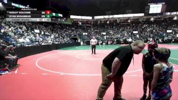 60 lbs Champ. Round 1 - Ziyan Muhammad, CPWA vs Hadley Holcomb, Unattached