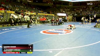 150 Class 3 lbs Champ. Round 1 - Kayden Kinder, Rolla vs Aleksandr Careaga, Helias Catholic