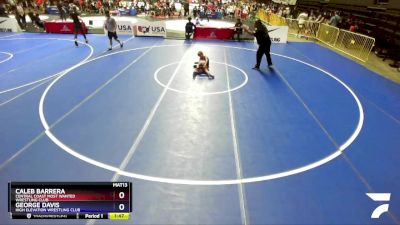 71 lbs Champ. Round 2 - Caleb Barrera, Central Coast Most Wanted Wrestling Club vs George Davis, High Elevation Wrestling Club