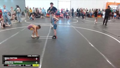 55 lbs Cons. Round 4 - Jeremiah Simmons, Panther Club vs Beau Patton, JET