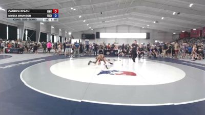 75 lbs Cons. Sub-semis - Camden Beach, Bishop McCort vs Mysta Brunson, Bad Karma