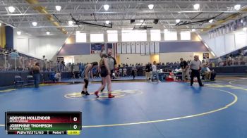 114 lbs Semifinal - Josephine Thompson, Dlberville Girls vs Addysin Mollendor, Ocean Springs