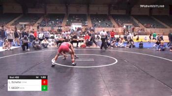 130 lbs Final - Latrell Schafer, The Storm Wrestling Center vs Tyler SECOY, Icon