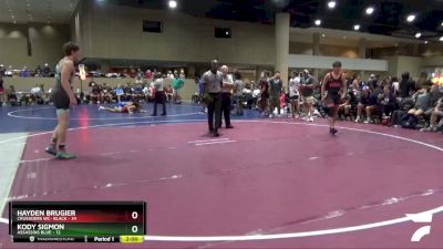 165 lbs Round 3 (6 Team) - Kody Sigmon, Assassins Blue vs Hayden Brugier, Crusaders WC- Black