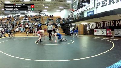 126 lbs Quarterfinal - Edward Skiba, Brunswick vs Aidan McDonald, Canton McKinley