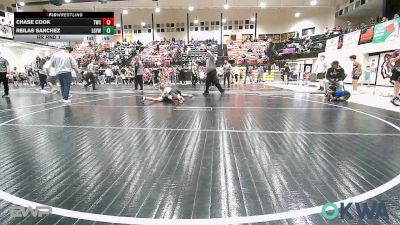 80 lbs Rr Rnd 1 - Chase Cook, Tahlequah Wrestling Club vs Reilas Sanchez, Locust Grove Youth Wrestling